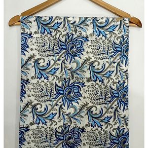 Tela de Algodón Cambray Estampada a Bloques 60x60, Tela de Algodón con Estampado Tradicional Jaipuri - Product Image 3