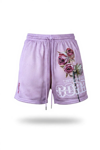 Premium Quality Stylish Streetwear Mesh Shorts 100% Polyester 220GSM Heavyweight Mesh Double <b>layered</b> Basketball Shorts for Men - Product Image 5