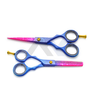 ชุดกรรไกรตัดผมและซอยผม 2 ชิ้น พิมพ์ลายสีตามสั่ง กรรไกรตัดและซอยผมระดับมืออาชีพ - Product Image 6