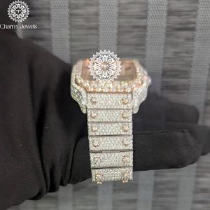 Reloj Charm para Hombre, Caja de Acero Inoxidable, Mecánico Analógico, Cierre Oculto con Botón, Correa de 20 mm, Grosor de 11 mm, Resistente al Agua 10 bar - Product Image 2