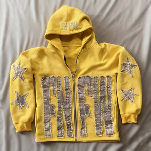 Sweat à capuche unisexe personnalisé avec logo, 500 GSM, style vintage délavé au soleil, fermeture éclair, en molleton bouclette, broderie patchwork, effet usé, délavage acide, Nesta Sports - Product Image 2