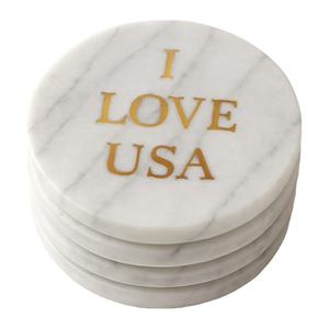 Posavasos Clásicos de Mármol en Oferta, Posavasos de Piedra Ecológicos Personalizables con Logotipo Personalizado para Bodas, Mesas de Café, Comedor - Product Image 6