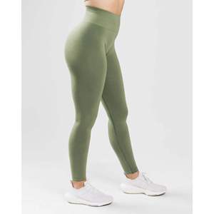 OEM Women's Solid High Waist Leggings Breathable Seamless Eco-Friendly Quick Dry Yoga Fitness Running Gym Wear - Product Image 3