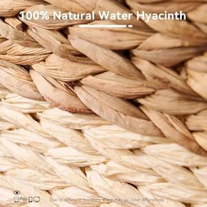 ชุดตะกร้าผักตบชวา 2 ใบ 2 สี ตะกร้าเก็บของทำมือ ขายส่ง เป็นมิตรกับสิ่งแวดล้อม ผลิตในเวียดนาม - Product Image 6