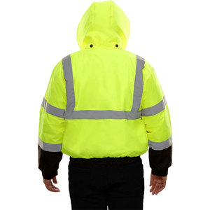 Men Construction Safety Zipper Hoodies Workwear Reflective Clothing Long Sleeve Security <b>Worker</b> Sweatshirts <b>Jackets</b> - Product Image 6