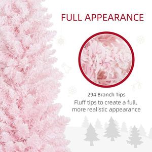 6FT Pink Pencil Christmas <b>Artificial</b> <b>Tree</b> - Product Image 6