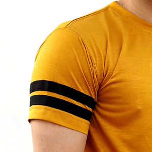 Impression par sublimation personnalisée, logo, col en V, manches courtes, tricot polyester/coton, unisexe, streetwear surdimensionné, poids lourd 360g - Product Image 6