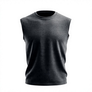 Débardeur Homme en Coton Uni pour Musculation, Entraînement Sportif et Fitness – Vente en Gros, Personnalisable, Impression OEM - Product Image 1