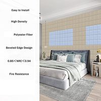 Panneau acoustique mural en feutre polyester le plus populaire, panneau acoustique insonorisant pour plafond 600 mm * 600 mm * 9 mm