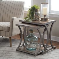 Table gigogne de luxe écologique avec structure en fer et plateau en bois massif, personnalisable, ensemble de tables basses modernes et peu encombrantes pour la maison