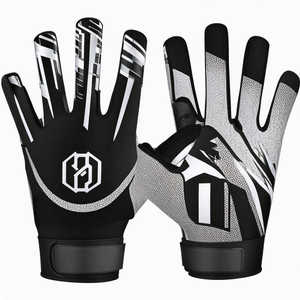 Gants de football américain en latex personnalisés avec logo imprimé à chaud, imperméables, compatibles écran tactile, antidérapants et durables – Vente en gros à prix tendance - Product Image 3