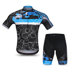 Mens <b>Cycling</b> Jersey Set <b>Short</b> Sleeve Bike Jersey <b>Padded</b> <b>Cycling</b> <b>Shorts</b> Breathable Bicycle Quick Dry Wear Custom OEM Wholesale - Product Image 1