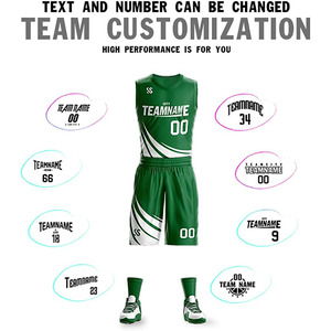 Basketball Uniform <b>Set</b> Plus Size Printed Custom Logo Breathable Mesh Lightweight Fabric Performance High Quality Basketball Kit - Product Image 3