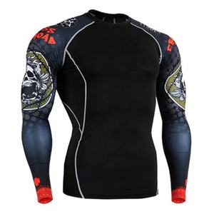 Veste de protection anti-odeur 3D pour hommes, Compression, séchage rapide, vêtements de Fitness, MMA à la mode - Product Image 5