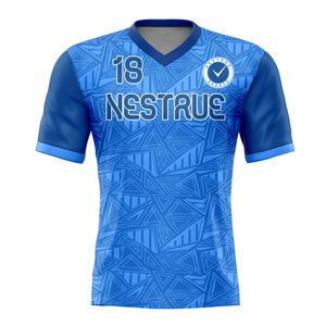 Camiseta de fútbol personalizada con sublimación, uniforme de fútbol, equipación de equipo, ligera, transpirable, de secado rápido, ropa deportiva al por mayor. - Product Image 2