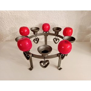 Candelabro de Metal en Forma de Corazón con Portavelas Rojos para Decoración del Hogar en San Valentín - Product Image 6