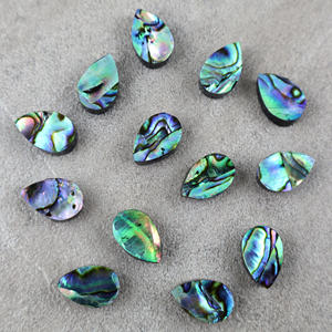 Cabochon en nacre naturelle, forme poire, 8x12mm, pierre en vrac pour la fabrication de bijoux, vente en gros - Product Image 1