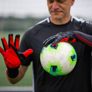 Football Goalkeeper Gloves PU <b>Full</b> Finger Non <b>Slip</b> Breathable Silicone Printing Unisex - Product Image 4