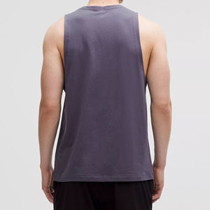 Camiseta sin Mangas para Hombre, Cuello Redondo, Diseño Sólido, Informal, Verano, Moda, Gimnasio, Ejercicio, Atlético, Transpirable, Algodón, Fitness, Entrenamiento - Product Image 2