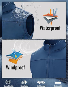 Gilet de golf pour homme découpé au laser, sans couture, softshell, design épuré, performance athlétique, vêtement d'extérieur moderne - Product Image 6