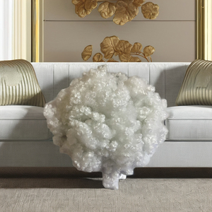 Vietnam Manufacturer's 15D HCS Recycled White Staple Hollow Conjugated Siliconized Polyester for Furniture Fill Material - Product Image 1