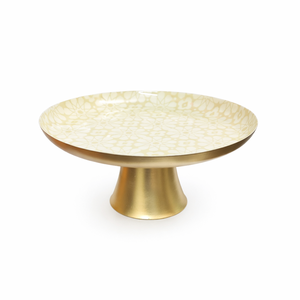 Base para Pastel de Metal con Acabado Dorado, Diseño Meena, con Base para Panadería, Fiestas y Decoración del Hogar, Base Redonda Moderna para Pastel - Product Image 4