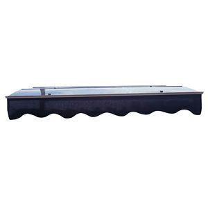 DA5934W serie 59 \ "Wide X 34 \" Deep in legno a parete di casa tenda da sole a baldacchino in policarbonato solido di cristallo spesso 0.137 pollici - Product Image 4