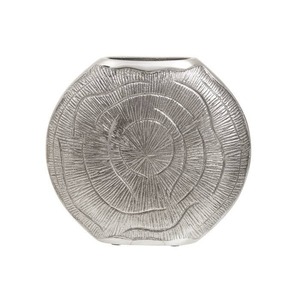 <b>Rustic</b> Iron Decorative Vase For Mantel <b>Shelf</b> Accent And Seasonal Flower Arrangement Showcase - Product Image 2