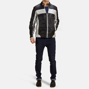 Fashion Wear <b>Men</b> <b>Leather</b> <b>Jacket</b> Customized Custom Design <b>Leather</b> <b>Jacket</b> Solid Color <b>Men</b> <b>Leather</b> <b>Jacket</b> - Product Image 5