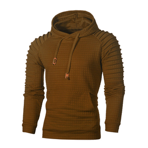 Sweat-shirt à capuche uni pour homme, doublé, pour la gym, vente en gros, vêtements de sport, pull à personnaliser avec poche, collection printemps - Product Image 5