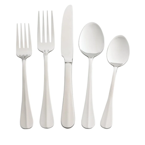 Ensemble de couverts en acier inoxydable argenté de qualité supérieure, 5 pièces, finition miroir, pour hôtel, mariage, réception, au meilleur prix - Product Image 6