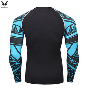 Rashguard de haute qualité pour hommes, matière supérieure, impression personnalisée, manches longues, séchage rapide, pour le sport et la lutte. - Product Image 5