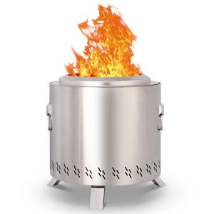 Braciere Portatile Senza Fumo con Supporto, Comoda Funzione di Riscaldamento per Esterni - Product Image 1