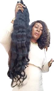 Luxury <b>Seamless</b> <b>Hair</b> <b>Extensions</b> Pure and Unprocessed Raw <b>Hair</b> Weft for Instant Length Volume Tape Pre-Bonded Style - Product Image 6