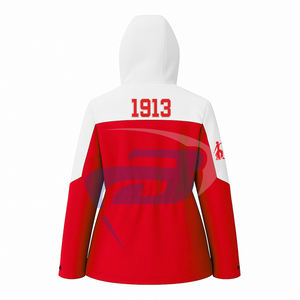 Delta |   Sigma |   Veste de pluie Theta DST Sorority, veste softshell à capuche, veste varsity de haute qualité, veste imperméable pour femmes - Product Image 3