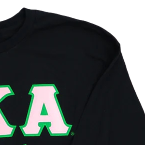   เสื้อสเวตเชิ้ตแขนยาวสีดำปักลายตัวอักษรกรีกสำหรับผู้หญิง ยี่ห้อ Sorority Inc สีดำ - Product Image 4