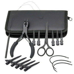 Kits d'outils pour extensions de cheveux en acier inoxydable, anneaux de couleur, ensemble d'installation et de retrait de haute qualité pour usage domestique - Product Image 1