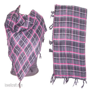 Luxury Men's Jacquard <b>Scarf</b> Cotton Tassel Fringe Summer <b>Square</b> Style Twill Check Knitted Fashion Accessories Soft Lightweight - Product Image 2