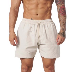 Shorts pour hommes, couleur unie, séchage rapide, avec cordon de serrage, décontractés, pour le sport en plein air, légers, respirants - Product Image 5