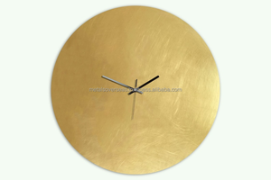 Reloj de Pared Antiguo Hecho a Mano de Latón, Minimalista, de Metal Cepillado, Movimiento Silencioso, Grabado Personalizado, Regalo de Alta Calidad para el Hogar - Product Image 5