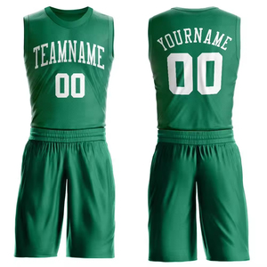 Ensemble short et maillot de basket-ball entièrement sublimé, uniforme sportif personnalisé pour hommes et jeunes, nouveau design - Product Image 5