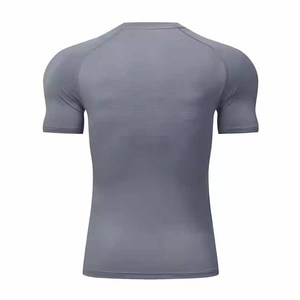 Chemises de compression pour hommes, manches courtes, maille respirante, pour la salle de sport, haute qualité, prix de gros - Product Image 5