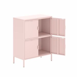 Carrello da Cucina Moderno in Stile Industriale Vintage, Trolley in Legno e Metallo, Plastica e Acciaio - Product Image 5