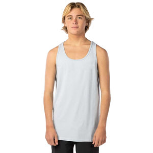 Camiseta sin mangas de verano de alta calidad para hombre y mujer, de algodón blanco sólido, tejido de punto, cuello en V hueco, barata, unisex, para entrenamiento de verano - Product Image 3
