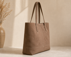 Sac fourre-tout minimaliste en daim, couleur unie, ouverture supérieure, sac à main pour femme, usage quotidien - Product Image 1