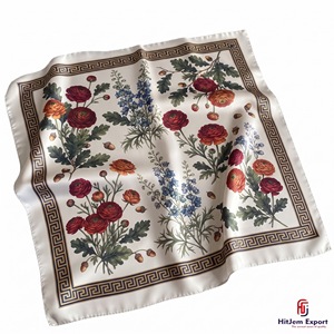 Écharpe bandana imprimée haut de gamme en tissu léger, service d'étiquetage blanc, fabricant de textiles de mode OEM ODM, personnalisation Bali - Product Image 2