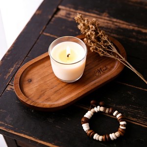 Bandeja de Servir de Madera de Mango, Estilo Contemporáneo, Hecha a Mano, Ecológica y Personalizada, con Acabado Antiguo, por UO INDIA - Product Image 1