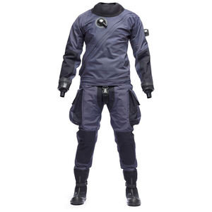Men's Teal Nylon Waterproof <b>Work</b> Coverall With <b>Black</b> Accents And Shoulder Strap - Product Image 3
