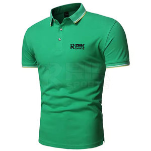 เสื้อยืดโปโลผู้ชายสีทึบทำจากประเทศปากีสถาน - Product Image 2