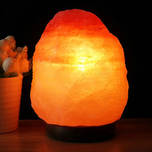 Lampe en sel de roche naturel de l'Himalaya 3-4 kg, lampe en cristal rose, veilleuse en provenance du Pakistan avec emballage personnalisé et cordons d'alimentation - Product Image 2